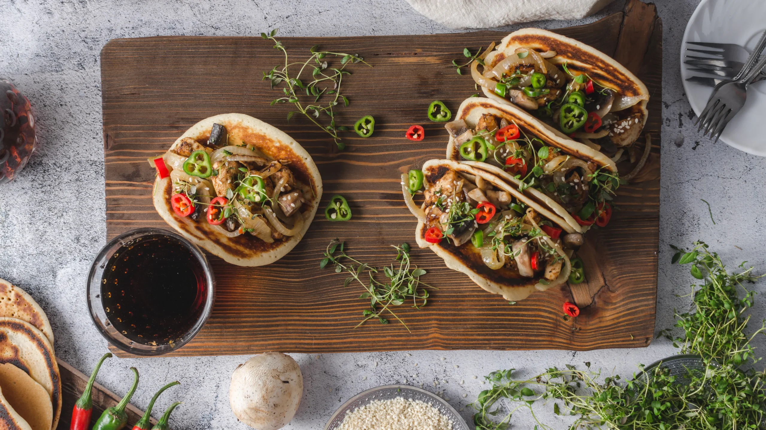 Cherry pepper tacos