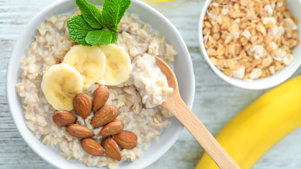 oatmeal with bananas almonds recipe