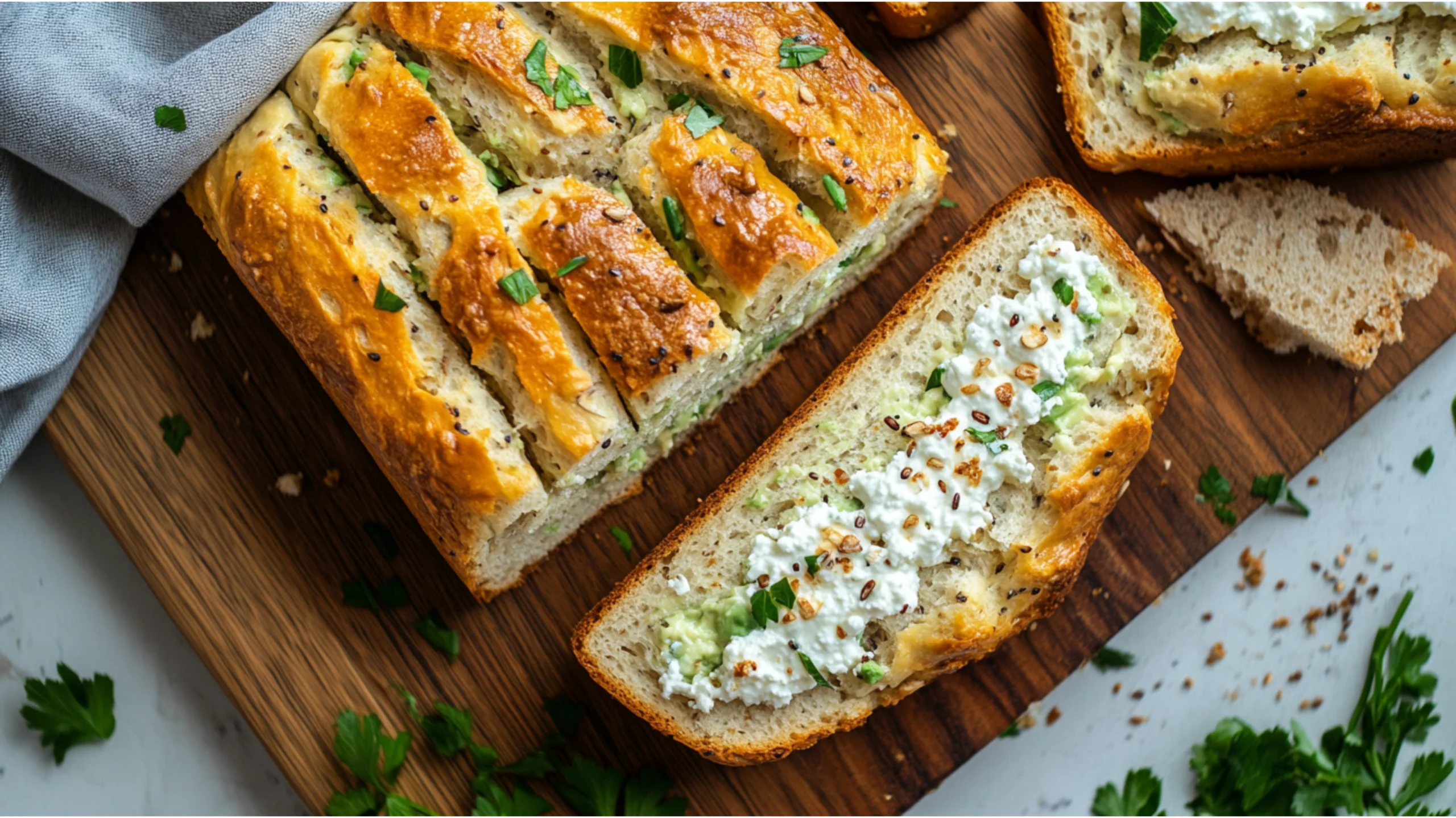 avocado cottage cheese bread