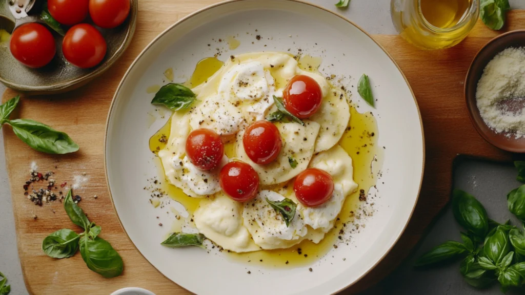 burrata ravioli