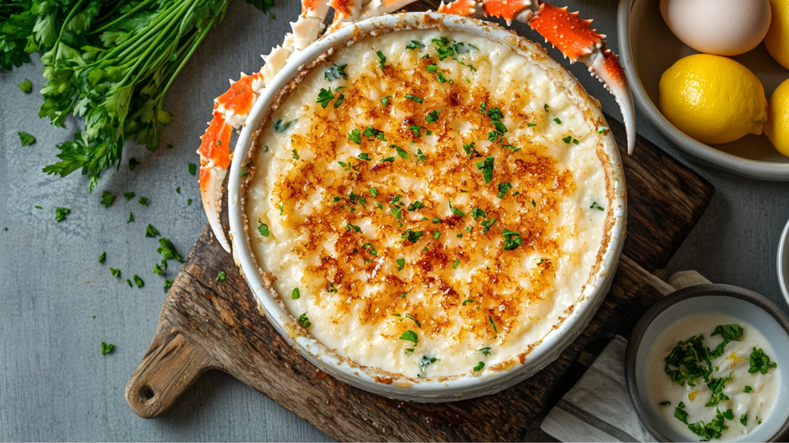 Crab brulee recipe