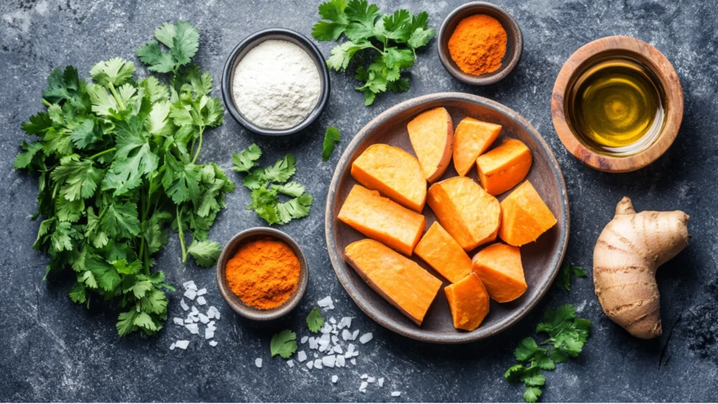 Ingredients Sweet Potato Puffs