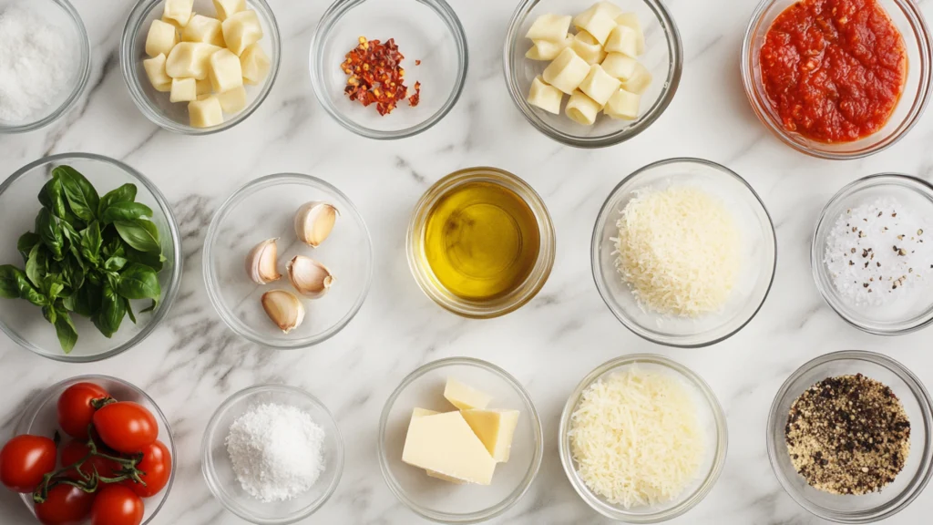 Ingredients Trottole Pasta