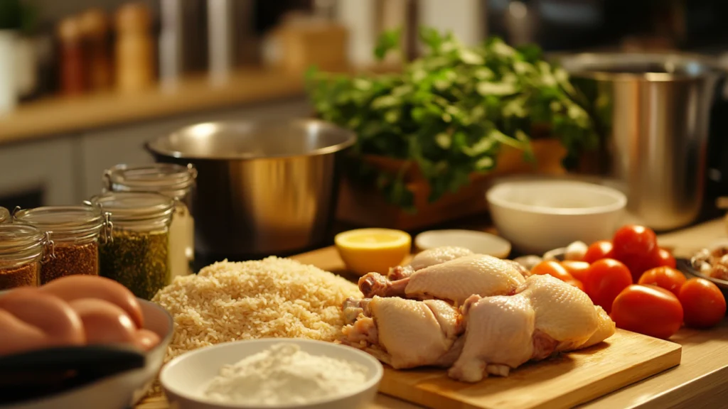 Ingredients Arroz con Pollo Peruano