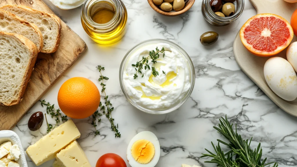 Ingredients Greek Breakfast