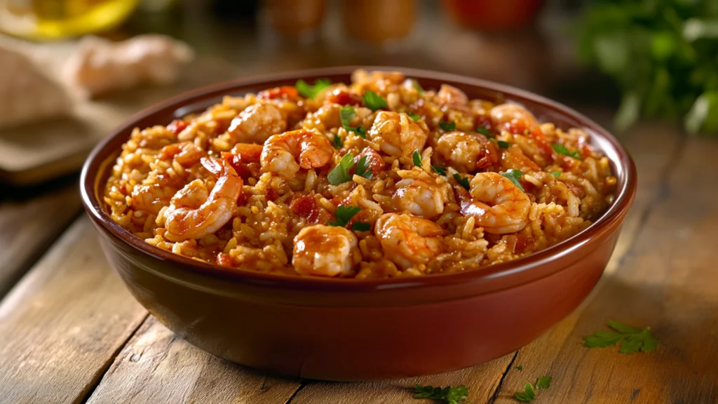 Serving Jambalaya Mix