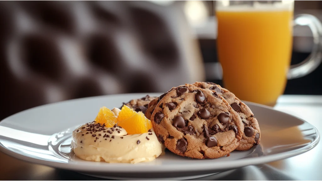 Serving Chocolate Chip Cheesecake Cookies