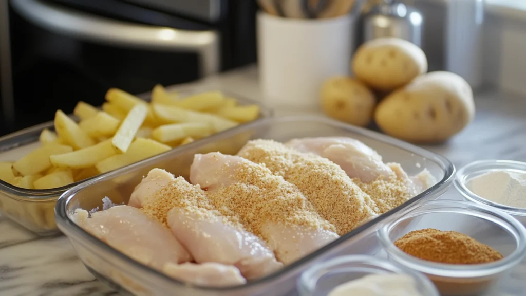 Ingredients Chicken Tenders and Fries