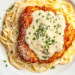 Chicken parmesan alfredo