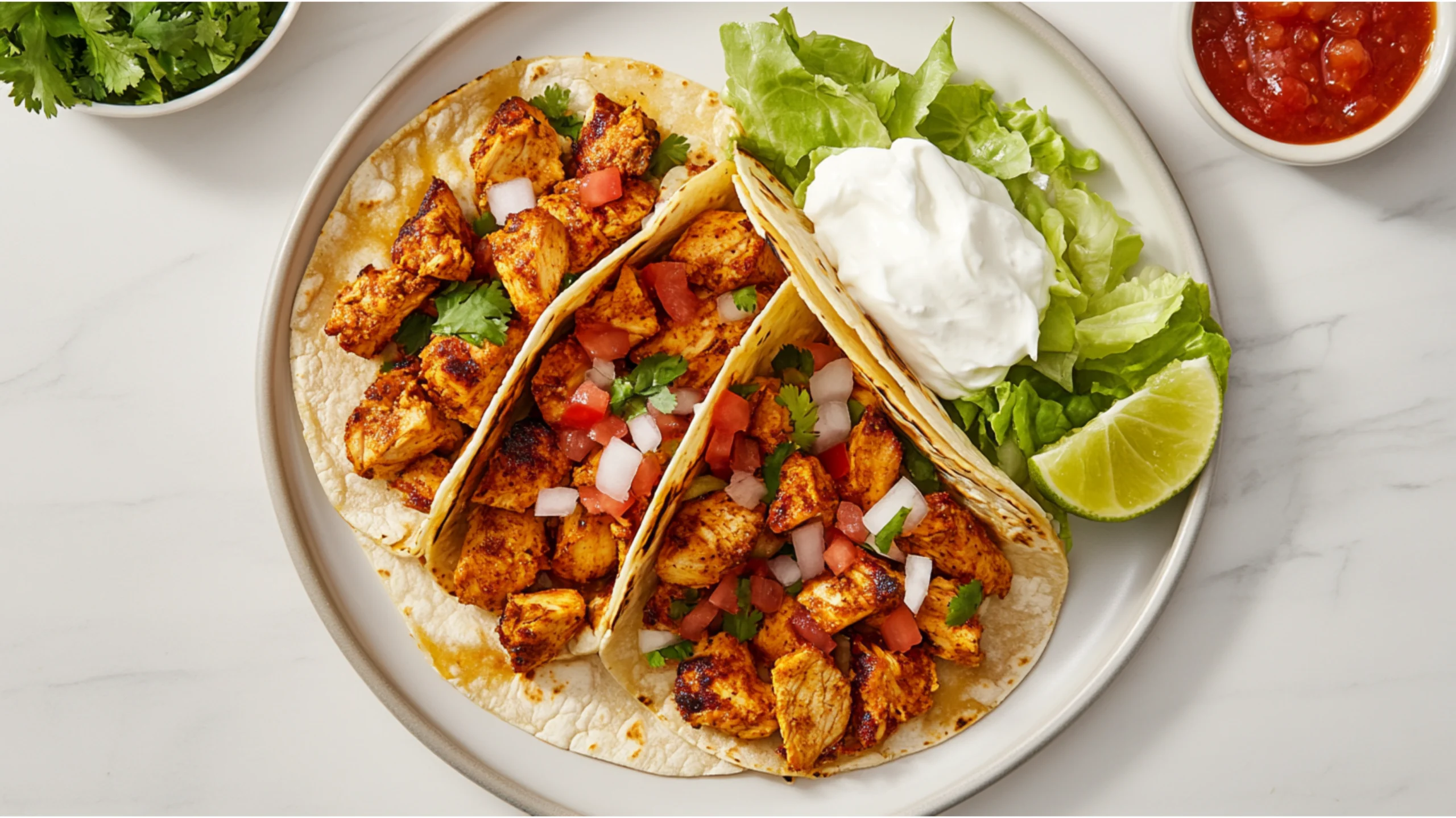 tacos de pollo