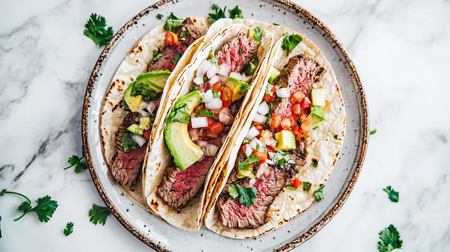 Steak tacos with taco seasoning