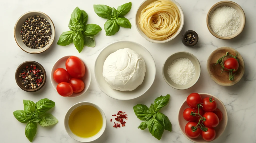 Ingredients Burrata Pasta