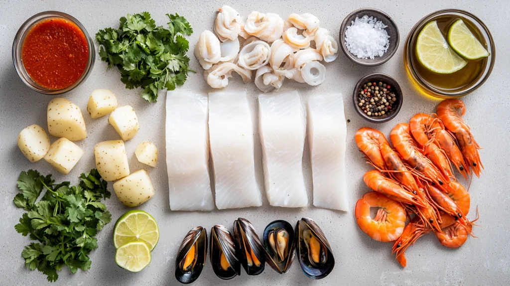 Ingredients Caldo de Mariscos