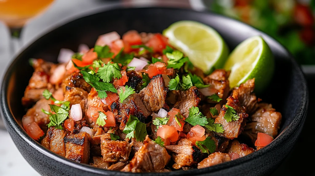 Serving Carnitas de Puerco