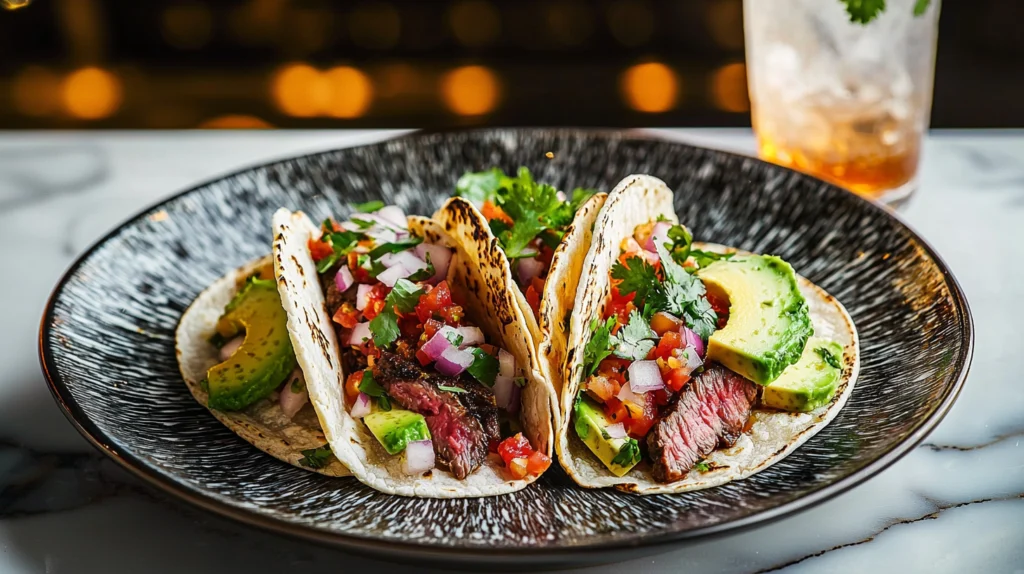 Serving Steak Tacos with Taco Seasoning