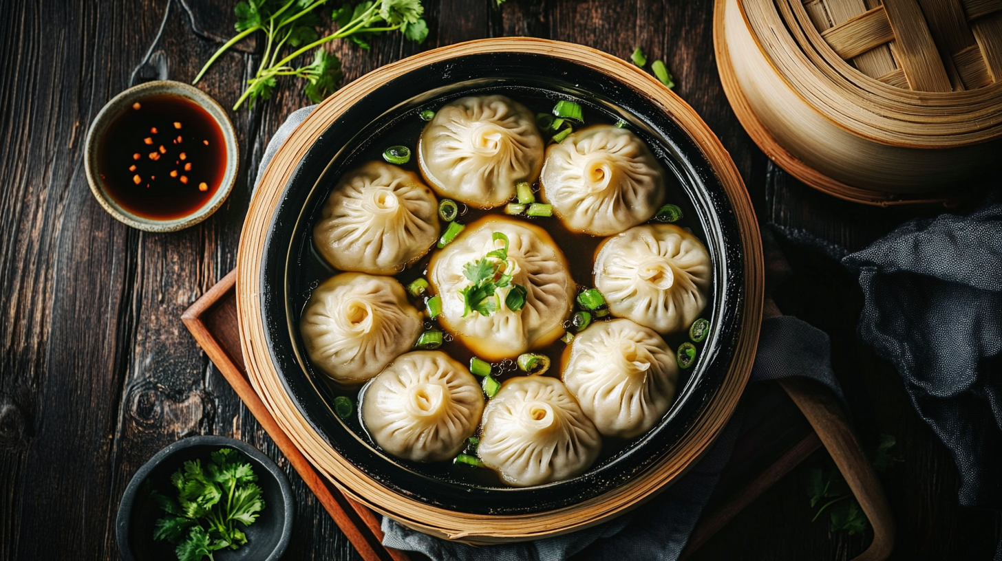 Vegetarian soup dumplings