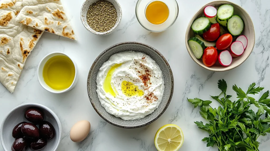 Ingredients Middle Eastern Breakfast