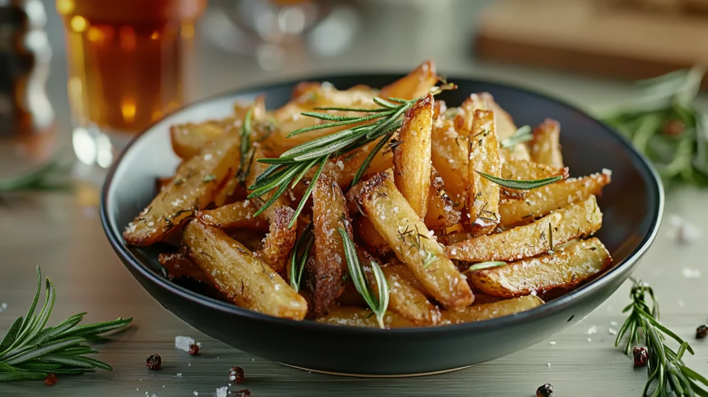 Serving Rosemary Fries